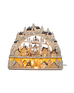 XL-Lichterbogen Weihnachtsmarkt mit beweglicher Pyramide und Beleuchtung von HGD