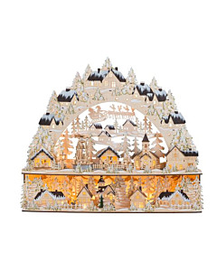 XXL-Lichterbogen Weihnachtsmarkt mit beweglicher Pyramide und Beleuchtung von HGD