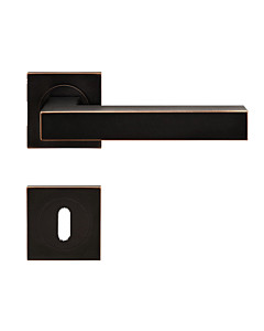 Seattle ER46Q quadratische Rosettengarnitur Antik Bronze Optik von Karcher