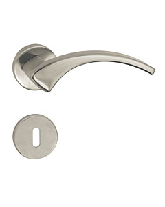 Serrano Rosettengarnitur Nickel matt gebürstet von Artitec Wallebroek