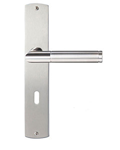 Siena Langschildgarnitur Nickel matt/Edelstahl poliert/matt Griffwelt