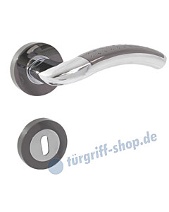 Sonata Rosettengarnitur  Zamak verchromt / schwarz verchromt von Lienbacher
