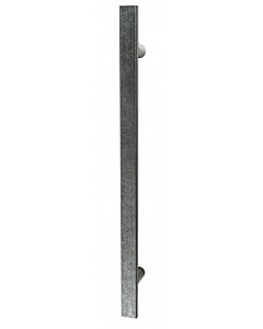 Stossgriff für Haustüren 119-188 in verschiedenen Längen, inkl. Befestigungsset schwarz passiviert von Halcö