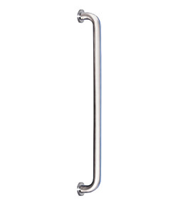 Thalis Due Stossgriff mit Rosette, DM 25 mm in 3 Längen Edelstahl Feinschliff von ABP-Beyerle