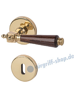 Thor II-R (ehemals Romy) Basic Rosettengarnitur Messing-poliert/dunkel von Südmetall