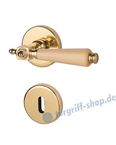 Thor II-R (ehemals Romy) Basic Rosettengarnitur Messing-poliert/hell von Südmetall