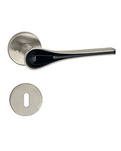 Tiffany Rosettengarnitur Nickel matt gebürstet / schwarz von Artitec Wallebroek