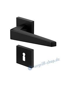 Tria Square Rosettengarnitur Schwarz RAL 9005 von Jatec