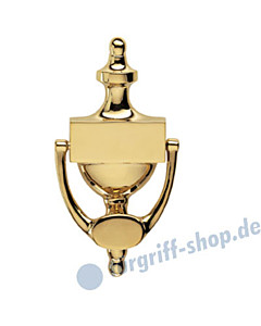 Victorian Türklopfer in Messing poliert Schröder Türgriffe