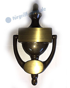 Victorian Türklopfer in Messing bronziert Schröder Türgriffe