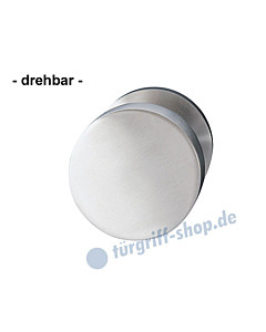 Türknopf drehbar Ø 50 mm Edelstahl matt von Griffwelt