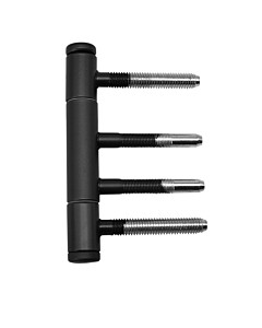 Türband für Holzzarge | 3-teilig | Ø 15 mm | PVD Tiefschwarz Griffwelt