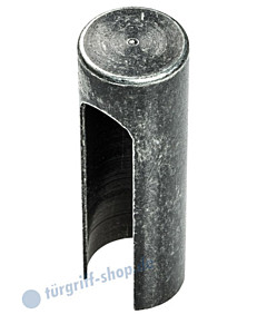 Zierhülsenset Innendurchmesser Ø15 mm Höhe 46 mm 4 Stück ( für eine Tür) schwarz passiviert von Halcö