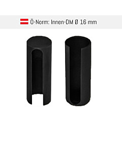 Zierhülsenpaar Innendurchmesser Ø16 mm (Ö-Norm) Schwarz-matt Südmetall