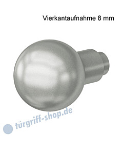 08-0802 Knopfdrücker-Lochteil drehbar, Vierkantaufnahme 8 mm, Knopfdurchmesser Ø 50 mm, Alu F1  von FSB