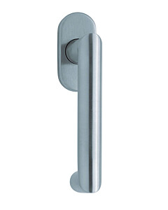 1009 (Thema U) Fenstergriff oval Edelstahl matt o. poliert Scoop 