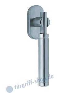 1088 (Pan) Fenstergriff oval Edelstahl matt/poliert Scoop