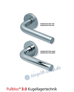 1100 Rosettengarnitur Pullbloc 3.0 Edelstahl matt oder poliert von Scoop
