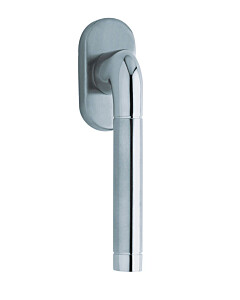 1101 (Duo) Fenstergriff oval Edelstahl matt/poliert von Scoop
