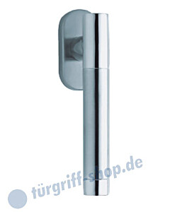 1275 (Roxy II) Fenstergriff oval Edelstahl matt/poliert Scoop