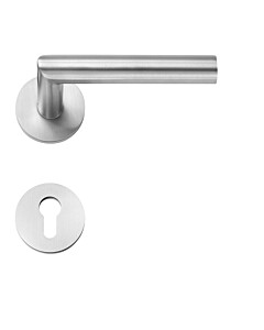 Rosetten-Halbgarnitur 5905E/F, flächenbündig, PZ-Lochung, Edelstahl matt von Spitzer