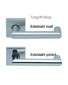 1009 (Thema U) FS Quadrat-Rosettengarnitur PullBloc Edelstahl Sc