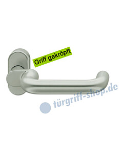 06-1070 Türdrücker gekröpft auf Rahmenrosette Alu F1 FSB - Objekt