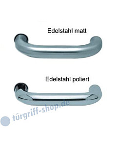 1104 (Ronda) Drückerpaar Edelstahl matt oder poliert Scoop
