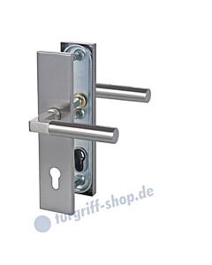 Sicura Alaska Square-LS/LS Schutzgarnitur Drücker/Drücker Edelstahl matt Südmetall