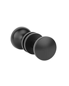 APRILE Beidseitiger Knopf drehbar ORTICA schwarz matt BK SLIM 7MM