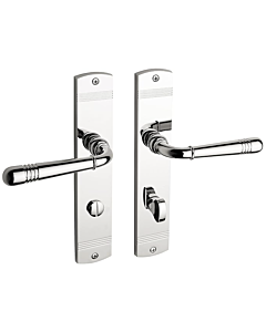 tecnoGRIFF Cromat Emily Langschildgarnitur Nickel poliert MPN WC-Bad