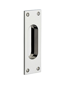 Schiebetürmuschel Bauhaus SM 216-970 Schiebetürbeschlag für Schiebetüren mit Griffmuschel in MPN PVD Nickel poliert
