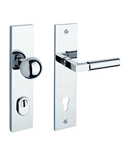 Bauhaus Sicherheitsgarnitur GRO SH 245-02 ZAMAK 92 für Hauseingangstüren