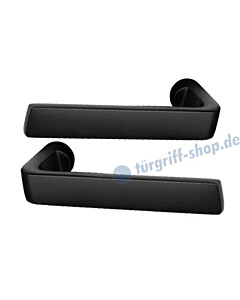Drückerpaar Pure schwarz RAL 9005 von Jatec