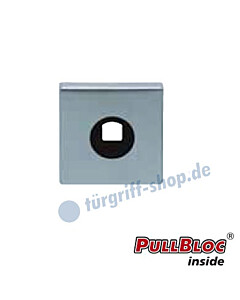 Drückerrosette einzeln PullBloc quadratisch 55x55mm Edelstahl-matt Scoop