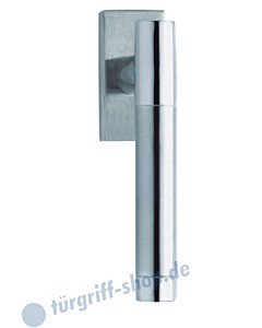 1275 (Roxy II) Fenstergriff eckig Edelstahl matt/poliert Scoop