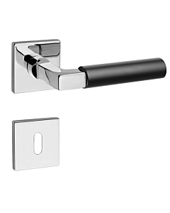 Seniora 137O/213 Rosettengarnitur Chrom poliert / Schwarz matt von Fimet