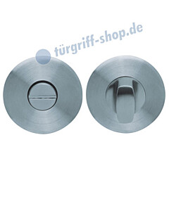WC Rosettenpaar flächenbündig rund Ø 55mm Edelstahl-matt Scoop