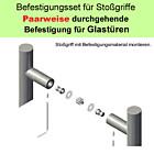 Stoßgriff-Befestigungs-Set | paarweise Befestigung an Glastür Südmetall