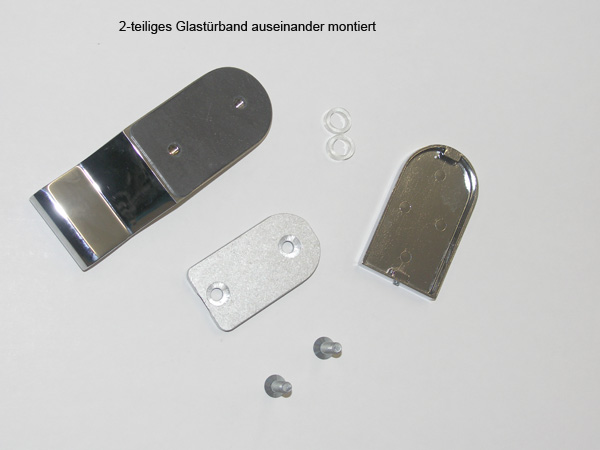 Die Einzelteile des Glastürbandes Die Einzelteile des Glastürbandes